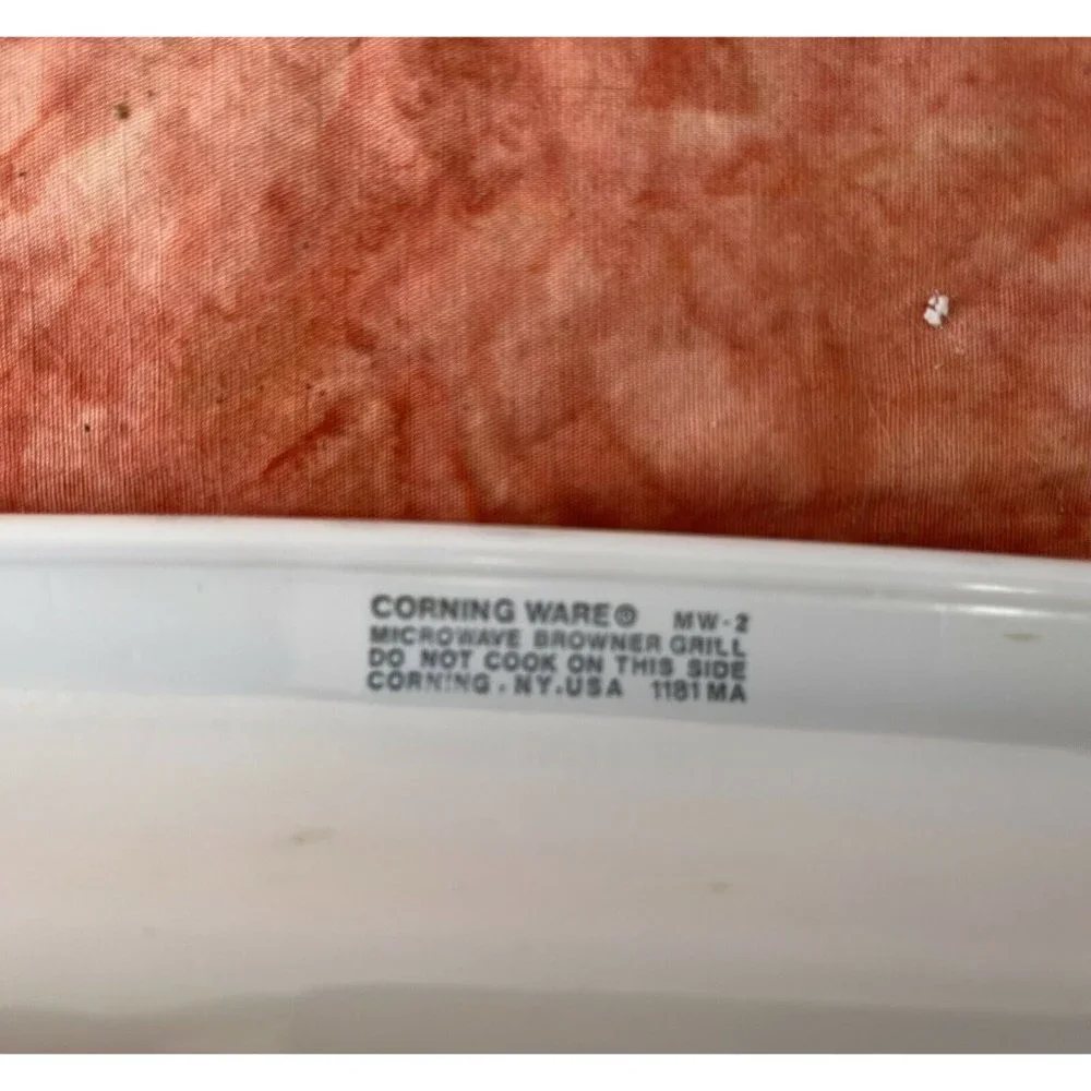 Corning Ware‎ MW-2 Microwave Browning Tray 12 1/4”x 11 1/2” x 1 1/4”